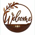 Youngs Metal Garden Welcome Wall Planter & Pocket 73837